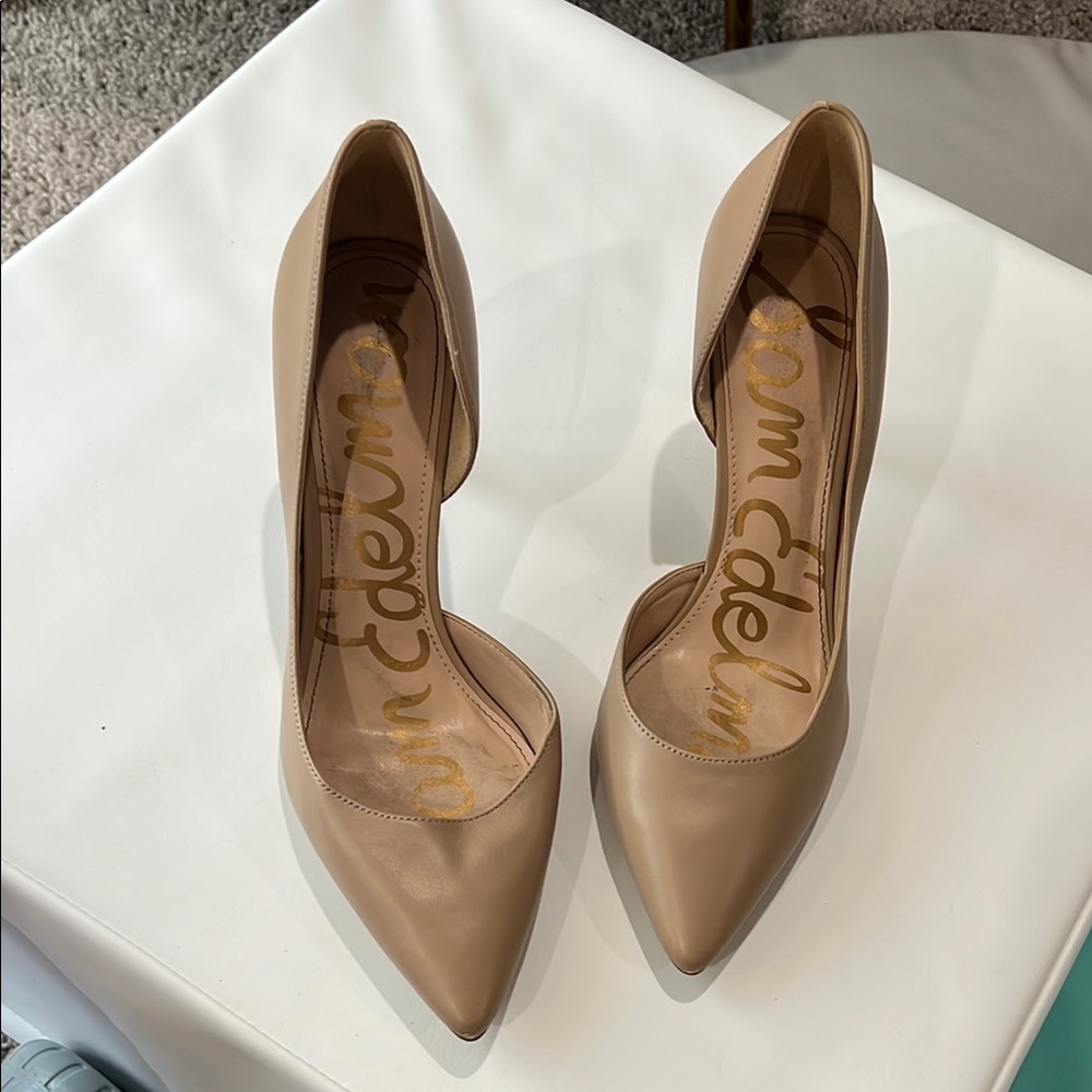 Sam Edelman Tan Heeled Shoes Classic Design